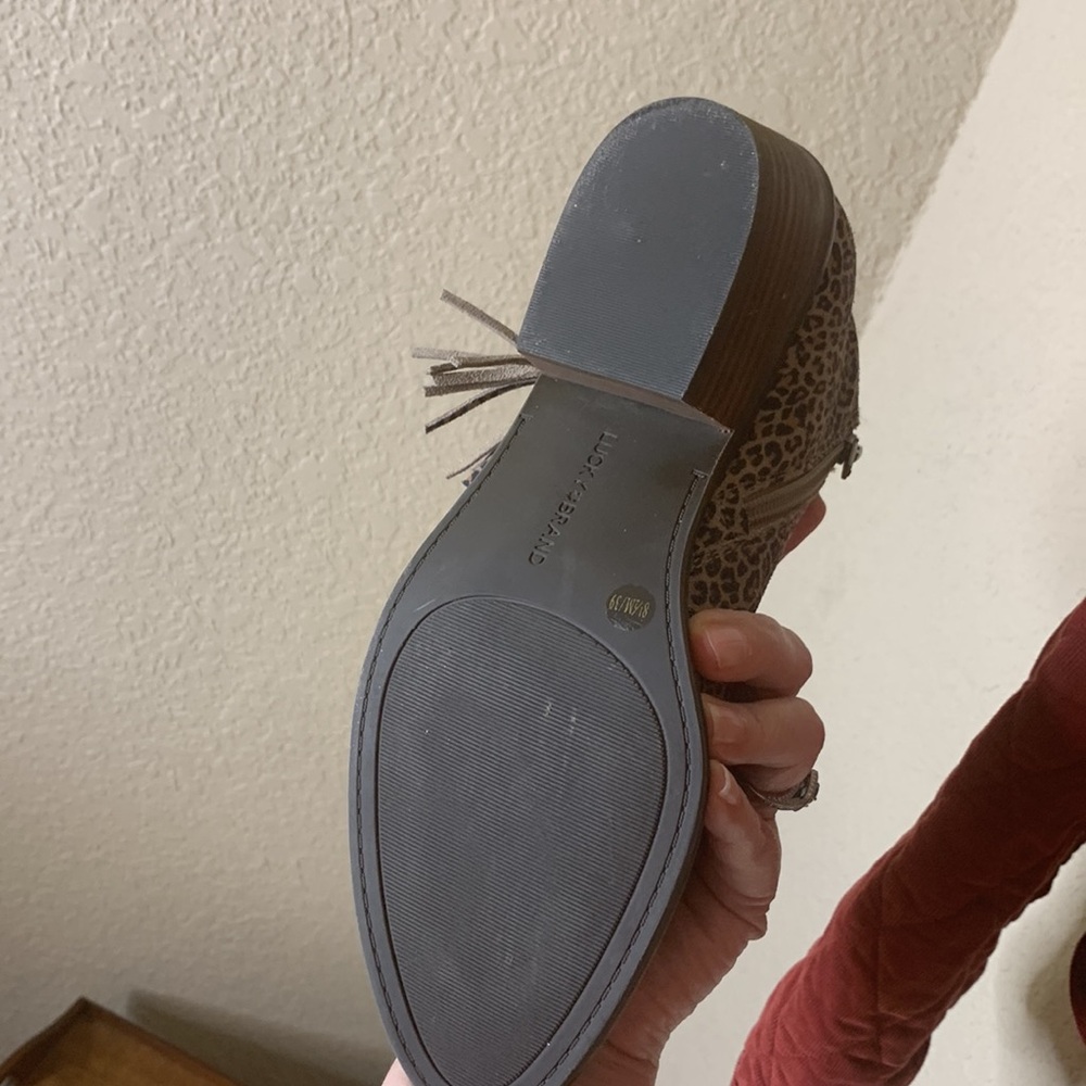 Lucky Brand Felisie leopard fringe Booties - Picture 5 of 7